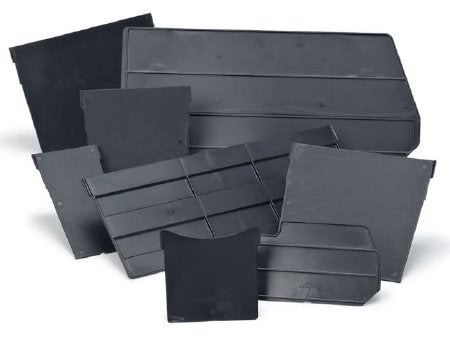 Market Lab Inc Bin Divider MarketLab Black ABS Plastic - Pack of 6 - 6075-PK