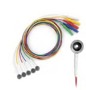Natus Medical EEG Cup Electrode with Leadwire Grass® Neuro 10 per Pack - Pack of 10 - 019-477400-PK