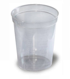 OakRidge Products Urine Specimen Container with Pour Spout 72 X 87 mm 192 mL (6.5 oz.) Without Closure Unprinted NonSterile - Pack of 25 - 0465-4100-PK