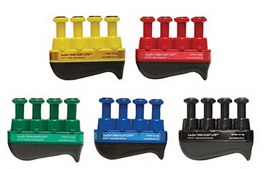 Fabrication Enterprises Hand Exerciser CanDo® Digi-Flex® LiTE® Yellow / Red / Green / Blue / Black - ST/1 - 10-3797-ST