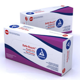 Dynarex Exam Glove Safe-Touch™ X-Large NonSterile Latex Standard Cuff Length Fully Textured Ivory Not Rated - Case of 1000 - 2339-CS