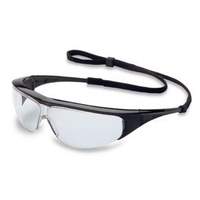 Honeywell Safety Products Safety Glasses Uvex Millennia™ Wraparound Anti-scratch Coating Clear Tint Polycarbonate Lens Black Frame Over Ear / Strap One Size Fits Most - Box of 10 - 11150350-BX