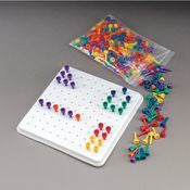 Patterson Medical Supply Multi Colored Peg 6 X 6 Inch - Pack of 300 - 559800-PK