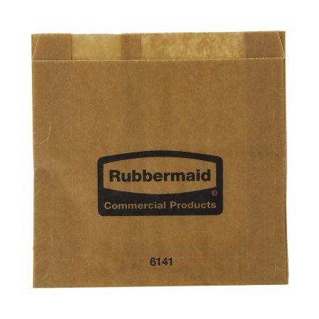 RJ Schinner Co Feminine Hygiene Receptacle Liner Rubbermaid® Brown Waxed Paper 8-1/2 X 8-3/4 Inch - Case of 250 - FG6141000000-CS
