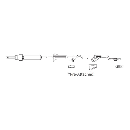 MedSource International PRN Male Adaptor ProSite™ - Case of 100 - MS-831156-CS