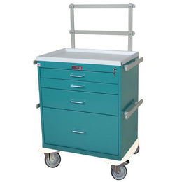 Harloff Anesthesia Cart 22 X 32 X 36.5 Inch Beige (2)-3 Inch, (1)-6 Inch, (1)-12 Inch Drawer Configuration, 17 X 23 Inch Internal Drawer - Each - 6351-EA