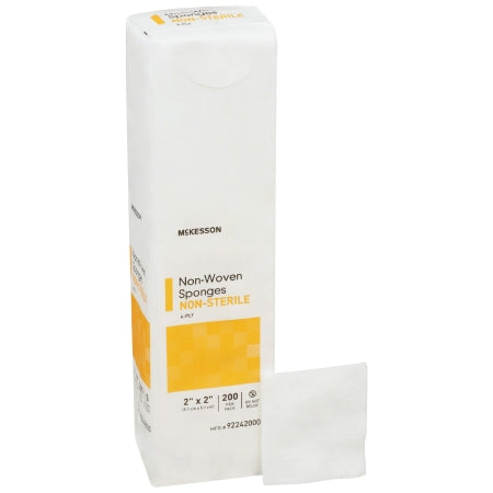 McKesson Gauze Sponge McKesson 2 X 2 Inch 200 per Pack NonSterile 12-Ply Square - Pack of 200 - 42222000-PK