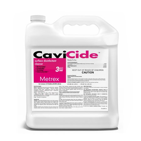Metrex Research CaviCide™ Surface Disinfectant Cleaner Alcohol Based Manual Pour Liquid 2.5 gal. Jug Alcohol Scent NonSterile - Each - 13-1025-EA