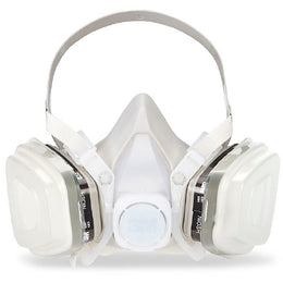 Uline 3M™ Reusable Respirator Industrial N95 Half Face Adjustable Head Strap Large Gray / White - Each - H-3391-EA