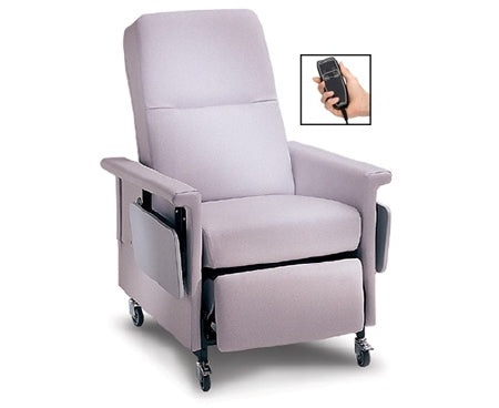 Champion Manufacturing Power Relax Recliner 59 Series Bonnie Blue Vinyl 3 Inch Casters - Each - 59PT21-TFS7-EA