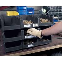 Akro-Mils Shelf Bin Economy Black Plastic 5 X 6-5/8 X 8-7/8 Inch - CT/10 - 30796BLACK-CT