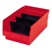 Akro-Mils Bin Width Divider Akro-Mils® 7-1/8 Inch Black Polypropylene - Pack of 24 - 40150-PK