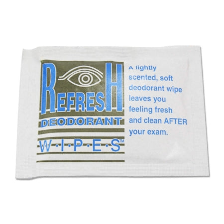 Precision Dynamics Personal Wipe Refresh Deodorant Wipes™ Individual Packet Water / Alcohol / Potassium Sorbate Scented 500 Count - Case of 500 - STJ-911-CS