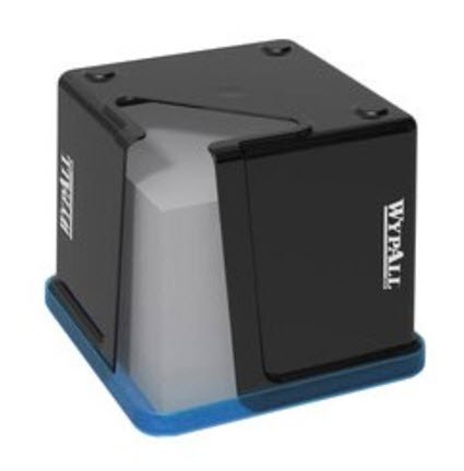Kimberly Clark Wipe Dispenser WYPALL* Black / Clear Manual Pull 1080 Count Surface Mount - Case of 1 - 45888-CS