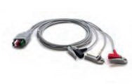 Mindray USA Mobility ECG Wire 36 Inch, 5-Leads, Pinch Leads, Reusable For DPM 6, DPM 7, Panorama, Passport 2, Passport V, Spectrum, Spectrum OR, V12, V21, Passport 8, Passport 12, T1 Patient Monitor - Each - 0012-00-1514-03-EA