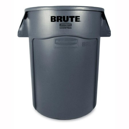 Lagasse Trash Can Rubbermaid® Brute® 44 gal. Round Gray Plastic Open Top - Each - RCP264360GY-EA