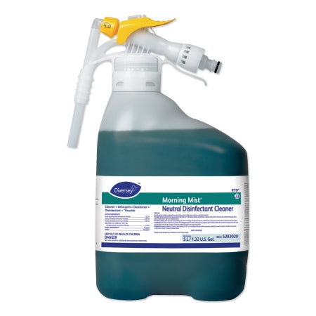 Lagasse Diversey™ Morning Mist® Surface Disinfectant Cleaner Quaternary Based J-Fill® Dispensing Systems Liquid Concentrate 5 Liter Bottle Fresh Scent NonSterile - Case of 2 - DVS5283020-CS