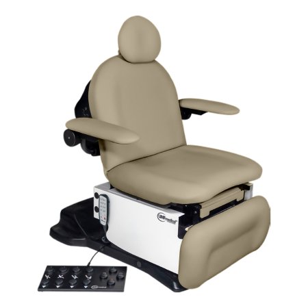 UMF Medical Power Podiatry Chair Power5016P Series 18-1/2 to 37 Inch Seat Height Powder Coated Steel Mocha - Each - 5016-650-200-EA