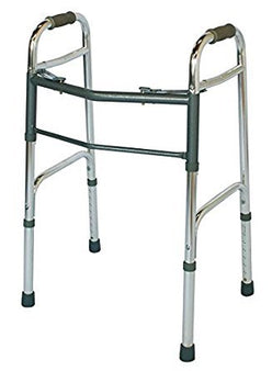 SVS LLC Dba S2S Global Dual Release Folding Walker Adjustable Height PremierPro™ Aluminum Frame 300 lbs. Weight Capacity 32 to 39 Inch Height - Case of 4 - 7802-CS
