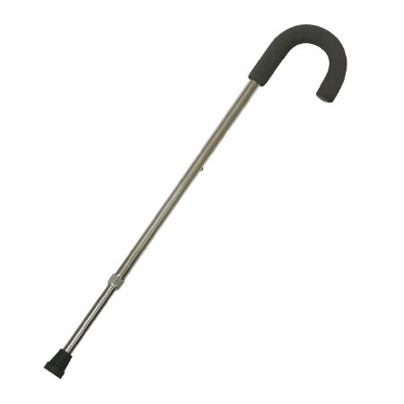 SVS LLC Dba S2S Global Round Handle Cane PremierPro™ Aluminum 29 to 38 Inch Height Silver - Case of 6 - 7901-CS