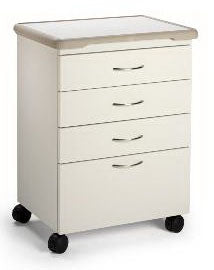 Midmark Mobile Treatment Cabinet 18 X 29 X 33 Inch Radiance 4 Inch 3 Drawers, 8 Inch One Drawer - Each - M41D.800.SEH-EA