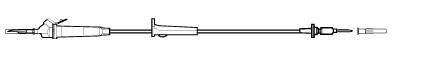 BD Secondary IV Administration Set BD Gravity Without Ports 20 Drops / mL Drip Rate Without Filter 76 Inch Tubing Solution - Each - 72213N-EA