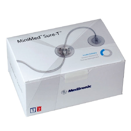 Medtronic Sub-Q Infusion Set Sure-T®Paradigm® 8 mm 23 Inch Tubing Without Port - Box of 10 - MMT874A-BX