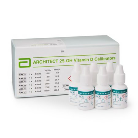 Abbott Calibrator Kit Architect™ Vitamin D (25-OH) 6 X 4 mL For use with Architect Chemistry and Immunoassay Analyzers Ready-to-Use Liquid - KT/1 - 05P0202-KT