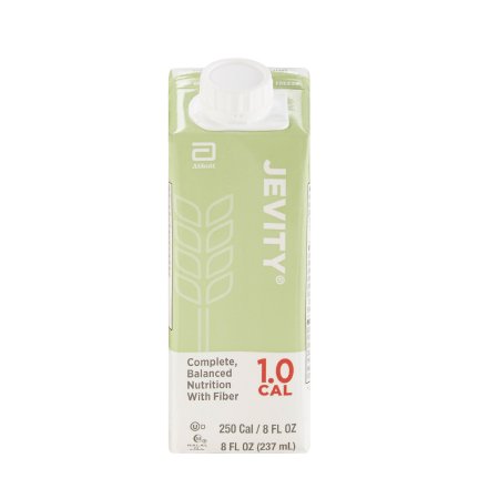 Abbott Nutrition Tube Feeding Formula Jevity® 1.0 Cal with Fiber Unflavored Liquid 8 oz. Reclosable Carton - Case of 24 - 64759-CS