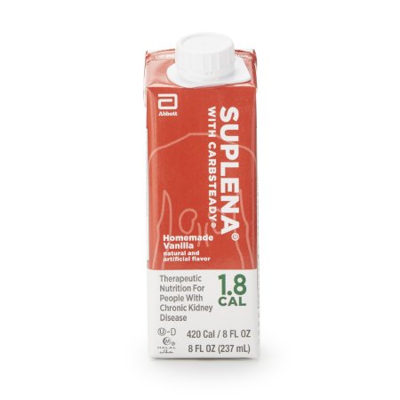 Abbott Nutrition Oral Supplement Suplena® with Carbsteady® Vanilla Flavor Liquid 8 oz. Reclosable Carton - Each - 64794-EA