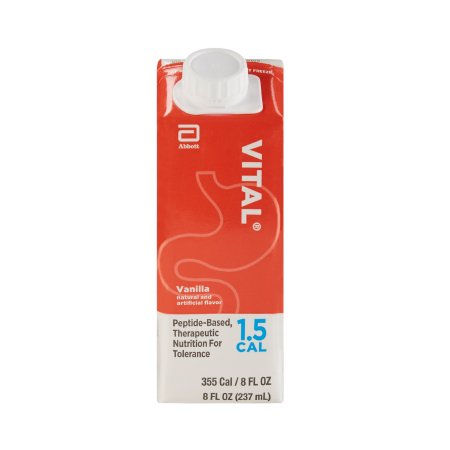 Abbott Nutrition Oral Supplement Vital® 1.5 Cal Vanilla Flavor Liquid 8 oz. Reclosable Carton - Each - 64825-EA