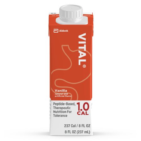 Abbott Nutrition Oral Supplement Vital® 1.0 Cal Vanilla Flavor Liquid 8 oz. Reclosable Carton - Each - 64832-EA