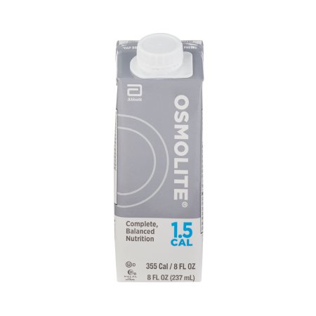 Abbott Nutrition Tube Feeding Formula Osmolite® 1.5 Cal Unflavored Liquid 8 oz. Reclosable Carton - Case of 24 - 64837-CS