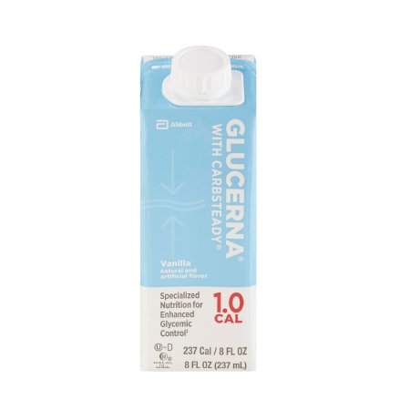 Abbott Nutrition Oral Supplement Glucerna® 1.0 Cal Vanilla Flavor Liquid 8 oz. Reclosable Carton - Each - 64913-EA