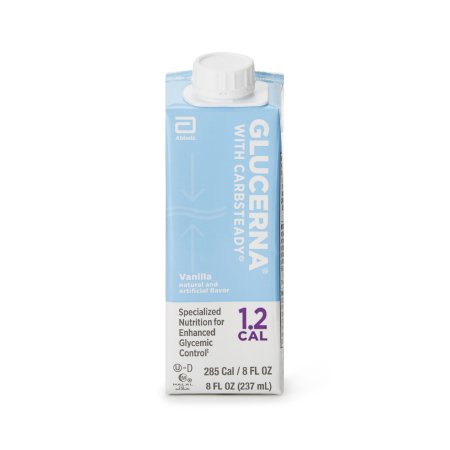 Abbott Nutrition Oral Supplement Glucerna® 1.2 Cal Vanilla Flavor Liquid 8 oz. Reclosable Carton - Case of 24 - 64918-CS
