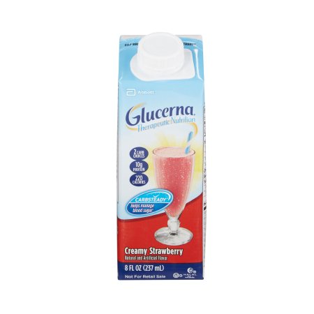 Abbott Nutrition Oral Supplement Glucerna® Therapeutic Nutrition Shake Strawberry Flavor Liquid 8 oz. Carton - Case of 24 - 64925-CS