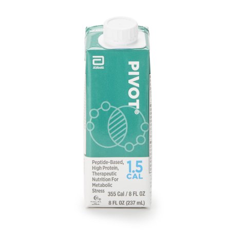 Abbott Nutrition Tube Feeding Formula Pivot® 1.5 Cal Unflavored Liquid 8 oz. Reclosable Carton - Case of 24 - 65007-CS