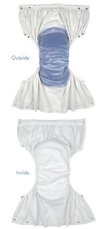 Beck's Classic Unisex Adult Incontinence Brief X-Large Reusable Heavy Absorbency - Case of 24 - 8130-CS