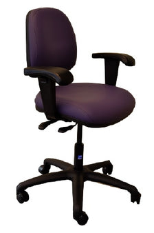 Pedigo Products Task Chair Ergo Series Raven Black Adjustable Armrests - Each - T-580-RVN-EA