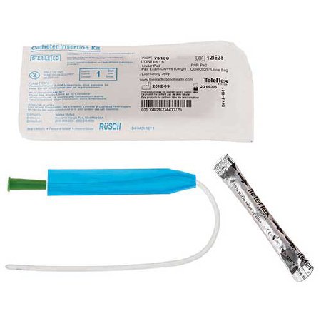 Teleflex LLC Urethral Catheter Kit FloCath® QUICK™ Straight Tip 8 Fr. Hydrophilic Coated PVC - Each - 221400080-EA