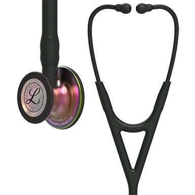 3M Cardiology Stethoscope 3M™ Littmann® Cardiology IV™ Black 1-Tube 27 Inch Tube Double-Sided Chestpiece - Each - 6165-EA