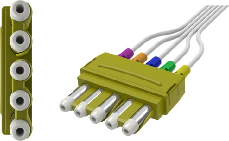 3M Leadwire 50 Inch, Universal, 5-Leads, With Shielded Ribbon Cable and Combiner - Case of 25 - YMDLW5SVP-CS