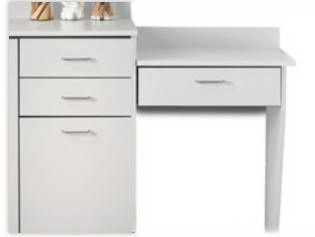 Clinton Industries Wall Mount Desk Gray / Silver Pulls 1 Drawer - Each - 076-OGR-1GR-2GR-5C-EA