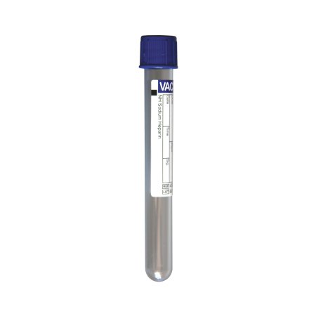 Greiner Bio-One VACUETTE® Venous Blood Collection Tube Sodium Heparin Additive 6 mL Pull Cap Polyethylene Terephthalate (PET) Tube - Case of 1200 - 456275-CS
