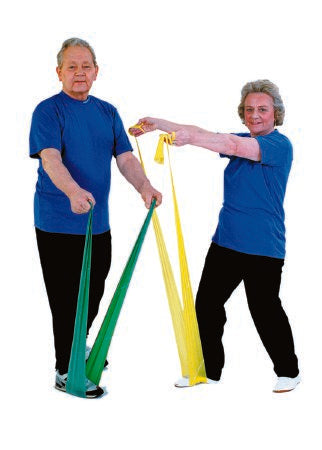 Fabrication Enterprises Exercise Resistance Band TheraBand® Gold 5 Inch X 50 Yard 3X-Heavy Resistance - Pack of 2 - 10-1081-PK