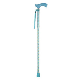 Mabis Healthcare Folding Cane Switch Sticks® Aluminum 32 to 37 Inch Height Thames Print - Each - 502-2000-5133-EA