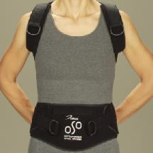 DeRoyal Back Orthosis OSO™ Short Large Hook and Loop Closure 26 to 34 Inch Waist Circumference Adult - Each - OPB3533-S-EA