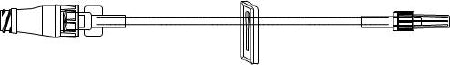 ICU Medical IV Extension Set Needle-Free Port Small Bore 7 Inch Tubing - Case of 50 - B33125-CS