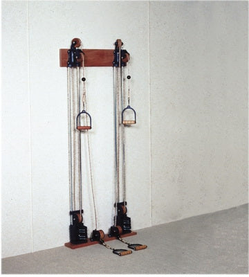 Fabrication Enterprises Weight Pulley System Chest and Floor Double Tower Pulley / Double Handle / Dual Weight Stack 22 lbs. - Each - 10-0661-EA