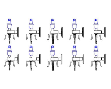 ICU Medical Vial Spike ChemoClave® - Case of 25 - CH-70S-10-CS